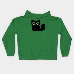 Cute Lil Black Cat Kids Hoodie